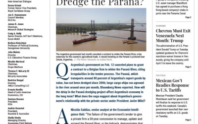 Andres Asiaín en The Dialogue sobre la licitación de la Hidrovía Paraná-Paraguay