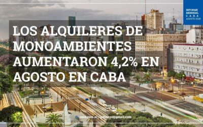 ¿Cuánto cuesta alquilar un departamento en CABA? – Agosto 2025