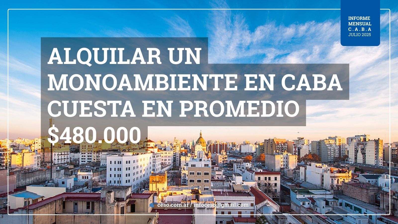Informe Precios de Alquileres Ciudad Autónoma de Buenos Aires- Julio 2025